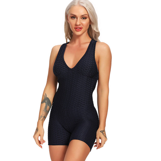 BOOTY LIFTING X ANTI-CELLULITE NAVY ROMPER